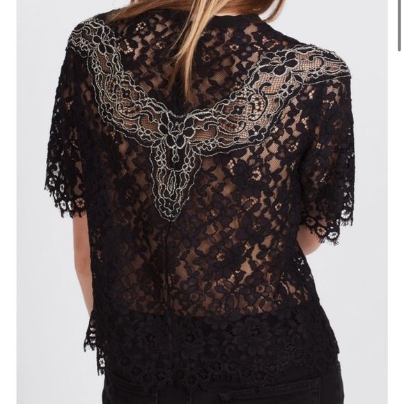 Sandro Lace CropTop - Picture 1 of 4